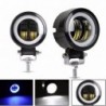 1db 3 hüvelykes 6500K 40W vízálló kerek LED Angel Eyes Bar Offroad Autó hajó munka lámpa