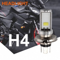 Motorkerékpár H4 fehér fényszóró LED Hi-Lo  lámpa izzó 6500K