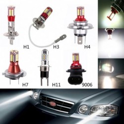 1db 57-SMD 4014 LED autó ködlámpa izzó izzó 6000K 4014 H4 / 47 / H11 / H3 / H1 / 9006 DC 12V