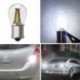 1db 4 LED-szál 1156 3W autó tolató hátsó féklámpa izzó