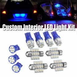 13db LED kék belső lámpa készlet kupola rendszámtábla lámpa izzó készlethez