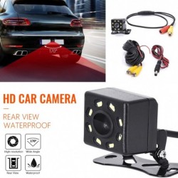 8 LED éjjellátó autó hátsó tolató kamera széles látószögű HD vízálló