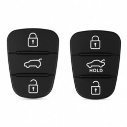 Autó kulcstartó csere Gumi gombpárna Hyundai Solaris Accent Tucson l10 l20 l30 Kia Rio Ceed Flip távirányító