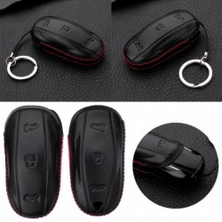 1db Autó intelligens távirányító kulcstartó bőr tok fedél   Tesla modellhez S / X
