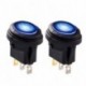 1db 12V 20A kerek be- / kikapcsolás Rocker kapcsoló Fot autó Auto Boat Truck Marine Blue vízálló