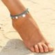 Divat Boho strand mezítláb szandál láb szarvascsokó címer boka karkötő lánc ajándék