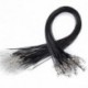 50Pcs 18" fekete bőr fonott viasz Cord nyaklánc homár zárószerkezethez DIY Ékszerek készítése