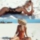 1x 2017 Szexi női bikini egyrészes egy részes fürdőruha Push-Up párnázott szivacsos fürdőruha