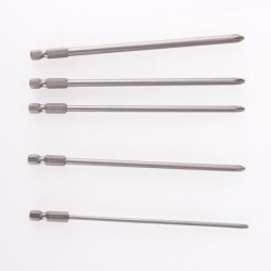 5Pdb Shank 1/4 "S2 Acél 150mm Hosszú mágneses Hex keresztfejű csavarhúzó fúró készlet