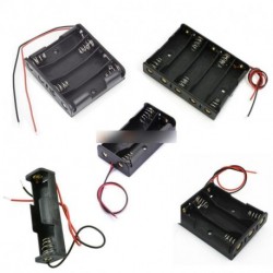 Műanyag tároló doboz elemtartó 1xAA 2xAA 3xAA 4 AA 5xAA vezeték