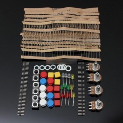 Elektronikus alkatrész Pack csomag ARDUINO összetevő ellenállás kapcsoló gomb