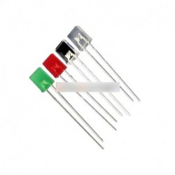 10db 2X5X7mm 2Pin piros / fehér/kék/zöld fény LED Light-emitting Diode tér