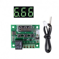 Zöld DC12V -50-110 ° C-os W1209 digiis termosztát hőmérséklet kapcsoló érzékelő