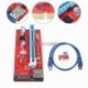 USB 3.0 Pcie PCI-E expressz 1 x 16 x Extender Riser kártya Adapter hálózati kábel piros