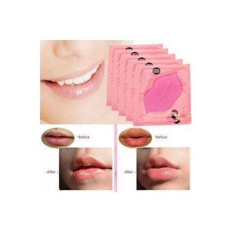 Rengeteg 5Pcs rózsaszín kristály kollagén ajakmaszk Patch Anti Aging ráncok hidratáló