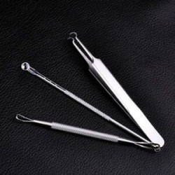 * 5 3Pcs / Set. Ívelt feketefejű akne csipeszes csipesz Pimple pattanás eltávolító készlet