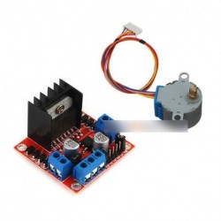 Stepper motoros meghajtó modul L298N kettős H Bridge DC   28BYJ-48 12V Stepper motoros DC