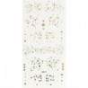 Ideiglenes Tetoválás - vízálló matrica - unisex - Arany - Bronz - Ezüst színű - Többféle mintával - 4-es verzió