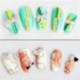 Ezüst. 3M Nail Art Glitter 3D labda gyöngyök szalag szalag lánc vonal DIY manikűr dekoráció