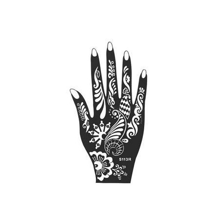 Ideiglenes Tetoválás - vízálló matrica - unisex - Henna szerű mintával - S113R verzió