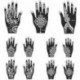 Ideiglenes Tetoválás - vízálló matrica - unisex - Henna szerű mintával - S113R verzió