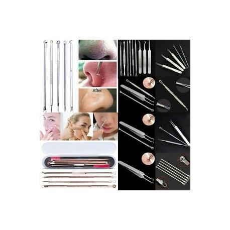 9PC ívelt feketefejű pattanások csipesszel csíptetõ csipesz