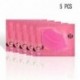 5 PCS. 5pcs rózsaszín kristályos kollagén ajakmaszk patch Anti Aging Wrinkle hidratáló Új
