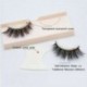 Öntapadó 3D hamis szempillák Hosszabbítás újrafelhasználható természetes göndör szemű szempillák