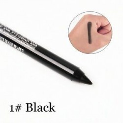 Fekete. 2PCS vízálló hosszútávú szemceruza ceruza szemhéjpúder toll smink kozmetikai készlet
