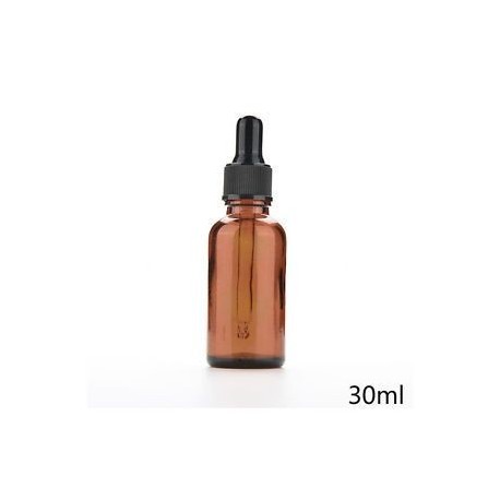 30ml. 5ml-100 ml üveg folyékony reagens Pipettázzunk üvegcseppentő Aromaterápiás borostyán