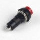 5db12mm 250V 3A piros nyomógombos kapcsoló PBS-11B nem önálló Lock ON/OFF bezár