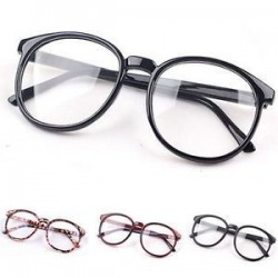 Divat Unisex világos lencse szemüveg keret Retro kerek férfi nők Nerd szemüveg