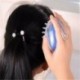 HF630 / JP. Szilikon sampon fejbőr zuhanyzó mosás hajmasszázs masszírozó kefe Comb 1PCS