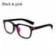 Black &amp  Pink. Anti-Blue Ray számítógépes szemüvegek Kék fény blokkoló szemüveg UV Unisex szemüvegek
