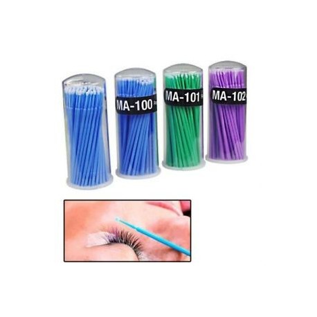 100PCS eldobható szempilla hosszabbító Micro Brush applikátorok Mascara Wands Tools
