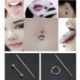 * 4 Septum Piercing Kit. Pro Eldobható Piercing Kit steril tű fül orr mellbimbó nyelv test gyűrű eszköz