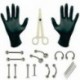 * 4 Septum Piercing Kit. Pro Eldobható Piercing Kit steril tű fül orr mellbimbó nyelv test gyűrű eszköz