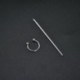 * 3 Tongue Ring Hoop Kit. Ezüst Eldobható Piercing Kit steril tűcsomó nyelv testgyűrű szerszámkészlet