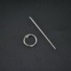 * 3 Tongue Ring Hoop Kit. Ezüst Eldobható Piercing Kit steril tűcsomó nyelv testgyűrű szerszámkészlet