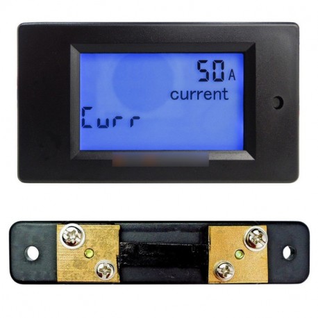 50a LCD digiis voltos Watt  teljesítmény mérő ampermérő voltmérő mérő   sönt