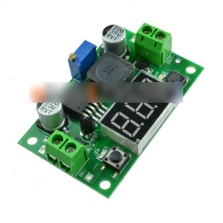 2db DC átalakító modul LM2596 feszültség szabályozó voltmérő Buck step down vezetékett