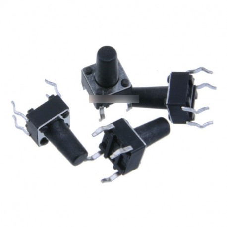 20db tapintható nyomógombos kapcsoló kapcsoló 6X6X10mm 4-tűs DIP top