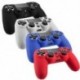 Piros - Szilikonfedő bőr tok Protector tartozékok PS4 Playstation 4 vezérlőkhöz