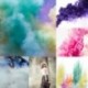 Kék - 1db színes füst torta bomba kerek hatás megjelenítése mágikus fényképezés színpadi támogatás játék
