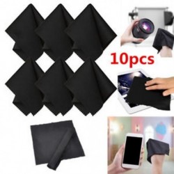 10 x Prémium fekete mikroszálas tisztító törlőkendők a kamera lencséihez