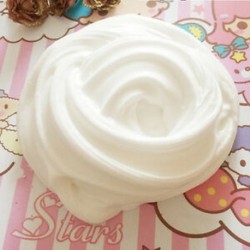 fehér - HOT Fluffy Slime Floam ADHD autizmus felnőtt stressz játék gag gyerekek játék 60ml / 2.2oz