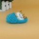 Kék - 1db Lifelike Kid Toys aranyos plüss macska lágy baba Lifelike szimulációs hang játékok