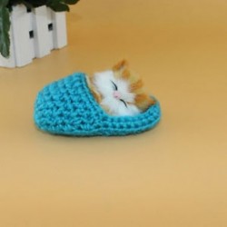 Kék - 1db Lifelike Kid Toys aranyos plüss macska lágy baba Lifelike szimulációs hang játékok