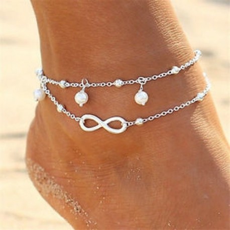 Boho tengeri csillag türkiz gyöngyök tengeri teknős anklet strand szandál boka karkötő JP