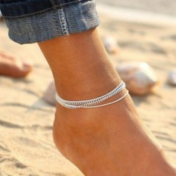 Boho tengeri csillag türkiz gyöngyök tengeri teknős anklet strand szandál boka karkötő JP